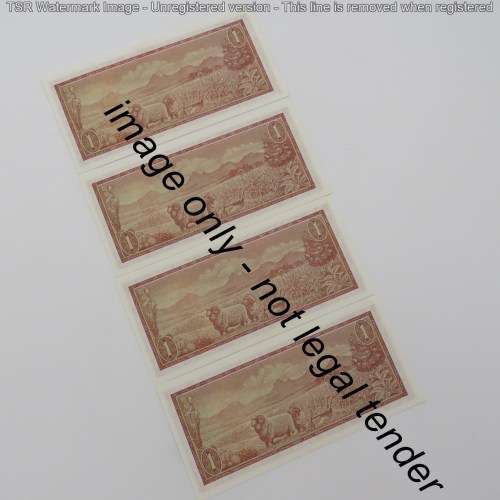 TW de Jongh 3rd Issue Lot of 25 x R1 banknotes with consecutive numbers