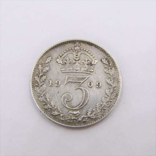 1909 Great Britain 3 Pence - VF+ or better
