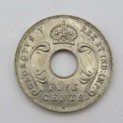 1914 K East Africa and Uganda 5 Cents - Uncirculated
