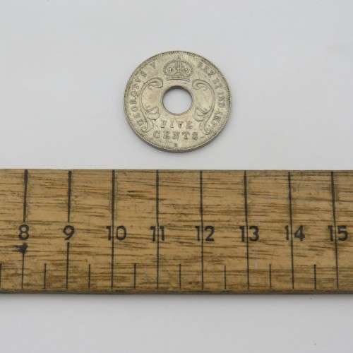 1914 K East Africa and Uganda 5 Cents - Uncirculated