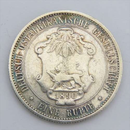 1890 German East Africa Deutsch OST Africa 1 Rupie