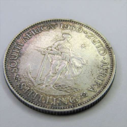1930 ZAR Shilling George V - VF with some toning