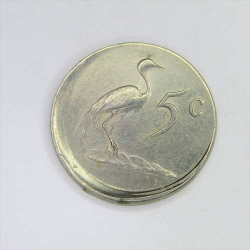 1967 South Africa unusual Five cent - mistruck