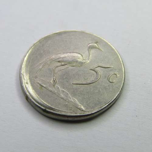 1967 South Africa unusual Five cent - mistruck