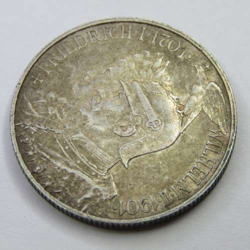 1901 Deutsches Reich 2 Mark silver coin