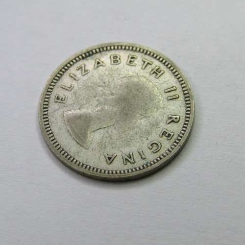 1953 SAU tickey 3d - extra dot on 5
