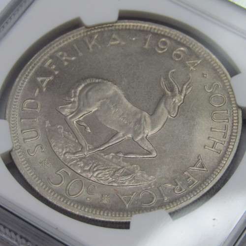 1964 RSA Silver 50c graded PF66 by NGC