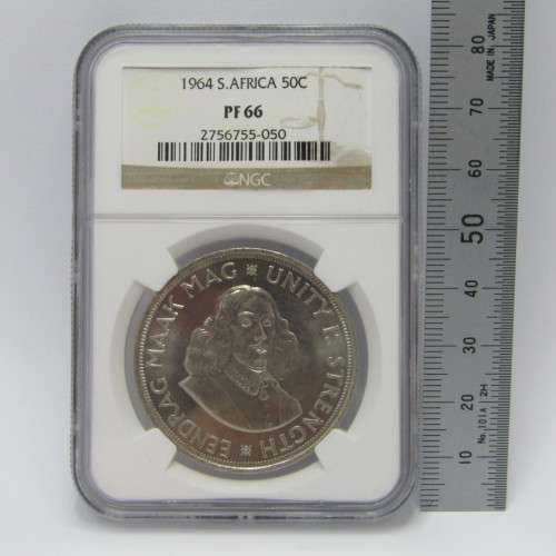 1964 RSA Silver 50c graded PF66 by NGC