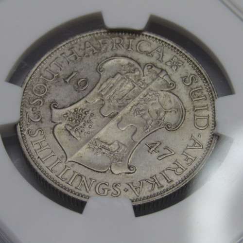 1947 South Africa Union Two Shilling graded PF65 by NGC