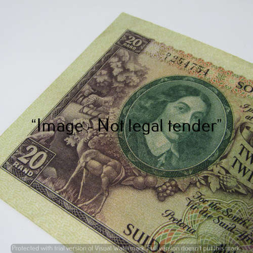 MH de Kock 4th Issue R20 bank notes in decent condition