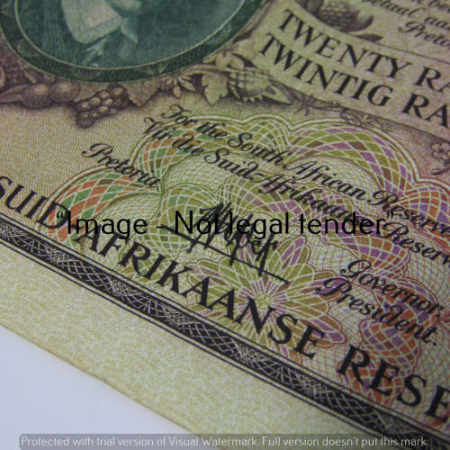 MH de Kock 4th Issue R20 bank notes in decent condition