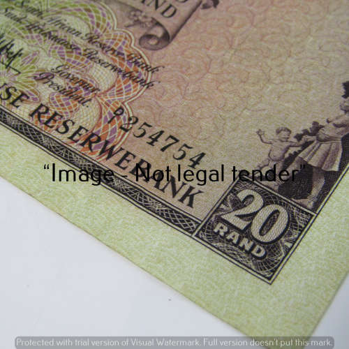 MH de Kock 4th Issue R20 bank notes in decent condition