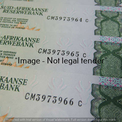 CL Stals 1st Issue R10 bank notes - Lot of 6 notes with consecutive numbers