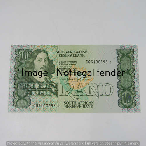GPC de Kock 3rd Issue R10 bank notes - Lot of 3 uncirculated with consecutive numbers