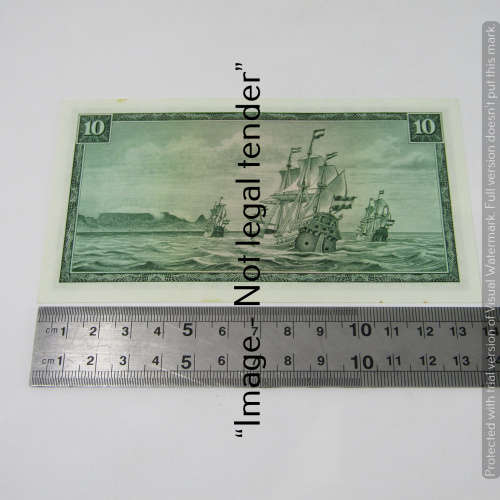 TW de Jongh 3rd Issue - Lot of 7 banknotes R10 with consecutive numbers - some spots