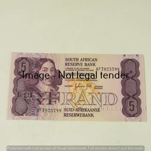 GPC de Kock 3rd Issue R5 bank notes uncirculated with consecutive numbers - lot of 3