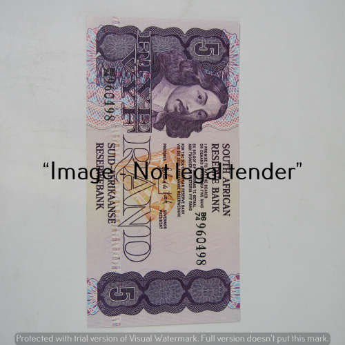 GPC de Kock 3rd Issue R5 bank notes uncirculated with consecutive numbers - lot of 3