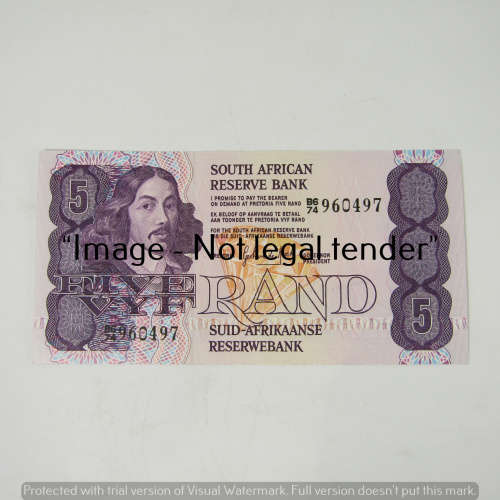 GPC de Kock 3rd Issue R5 bank notes uncirculated with consecutive numbers - lot of 3
