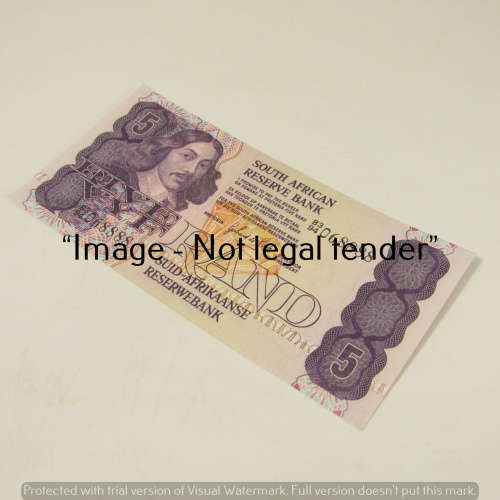 GPC de Kock 2nd Issue R5 bank note - uncirculated with nice number 068888