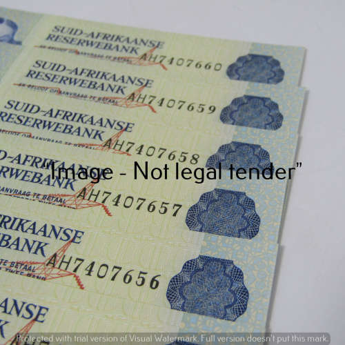 GPC de Jongh 2nd Issue both numbers series R2 bank notes - 10 UNC notes with consecutive numbers