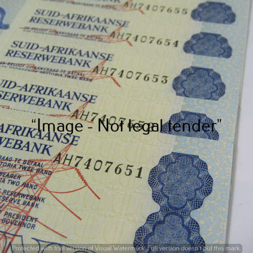 GPC de Jongh 2nd Issue both numbers series R2 bank notes - 10 UNC notes with consecutive numbers