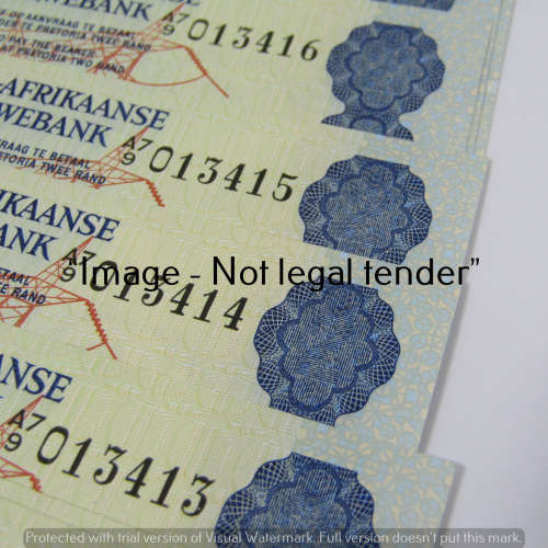 GPC de Jongh 2nd Issue both numbers series R2 bank notes - 10 UNC notes with consecutive numbers