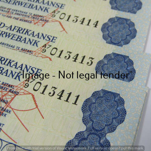 GPC de Jongh 2nd Issue both numbers series R2 bank notes - 10 UNC notes with consecutive numbers
