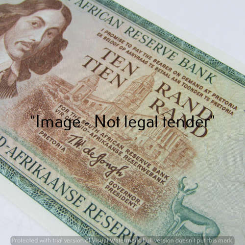 TW de Jongh 3rd Issue R10 bank notes - uncirculated