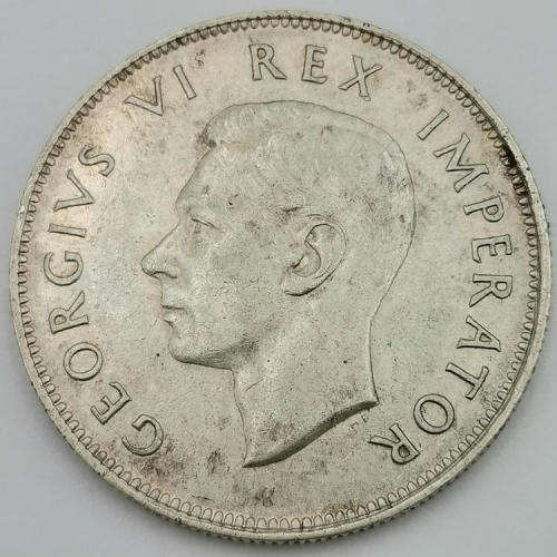 South Africa 1942 half crown AU