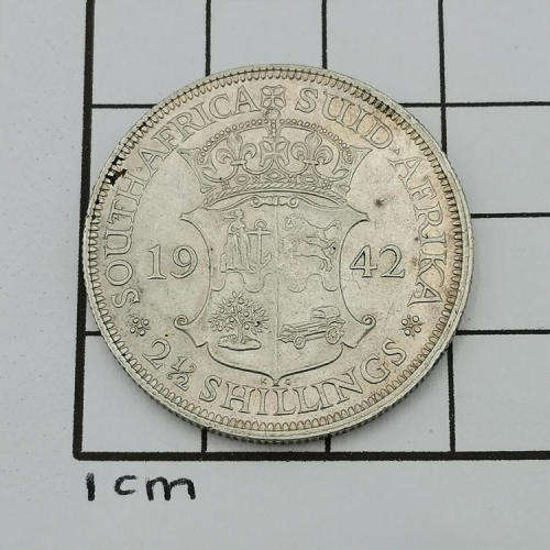 South Africa 1942 half crown AU