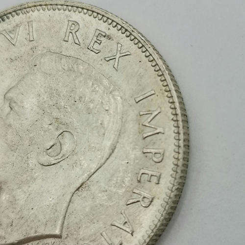 South Africa 1944 half crown AU + / very close to uncirculated