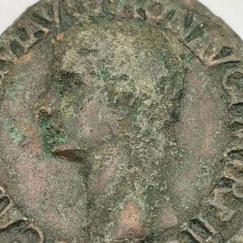 Ancient Roman Galigula coin ( 37 to 38 Ad ) VESTA reverse - very rare