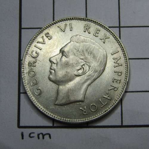 1945 SAU George VI half crown - VF+ with lustre