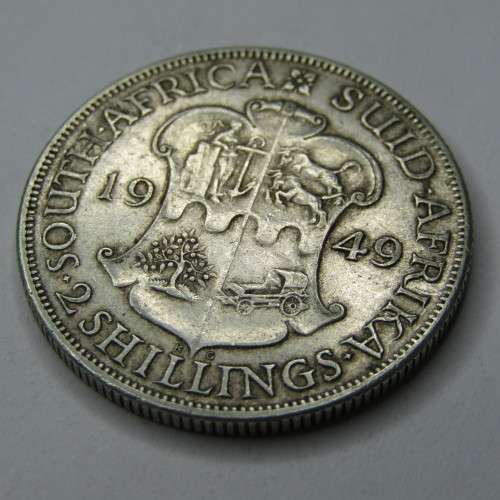 1949 SAU George 6 Florin 2 Shilling - VF+