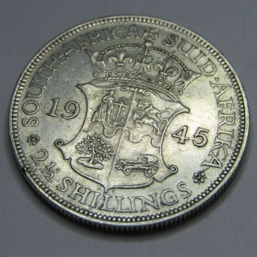 1945 SAU George V half crown - EF