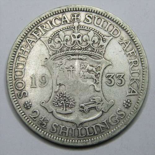 1933 SAU George V half crown