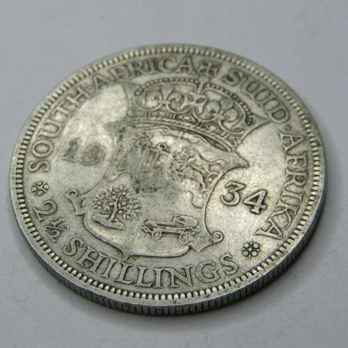 1934 SAU George V half crown - VF