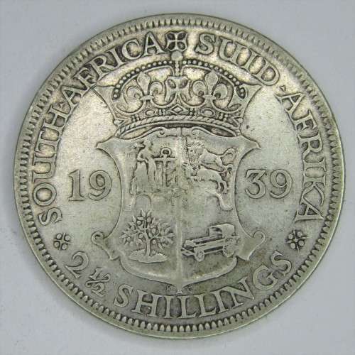 1939 SAU George V half crown - VF