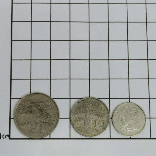 Lot of 12 old Zimbabwe coins - all different