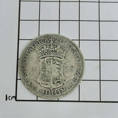 Lot of 5 Union of South Africa Two and a Half Shillings - Half Crown  1923,1924,1925,1927,1928