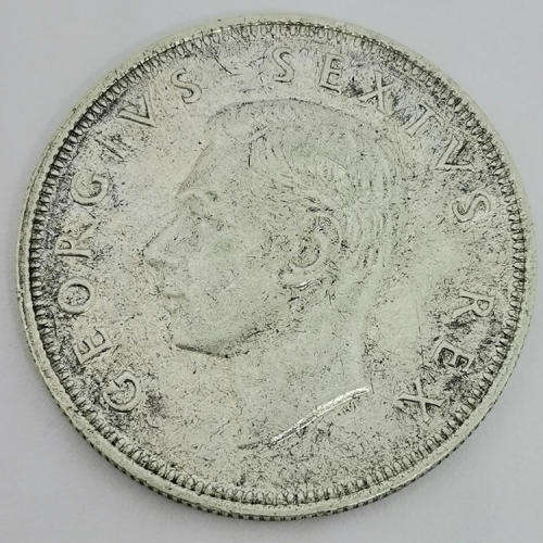 South Africa 1949 half crown XF+ - only 1891 minted