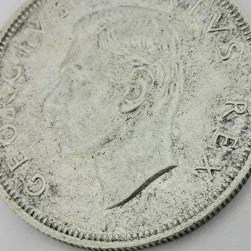 South Africa 1949 half crown XF+ - only 1891 minted