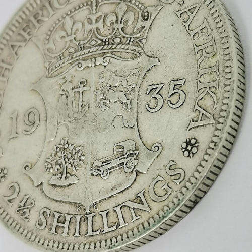 South Africa 1935 half crown VF or better