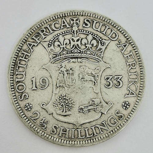 South Africa 1933 half crown VF