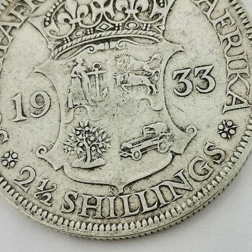 South Africa 1933 half crown VF
