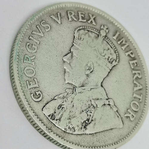 South Africa 1927 half crown F+