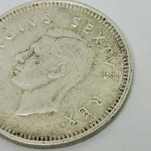 South Africa 1950 Three pence tickey AU