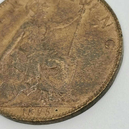 Great Britain 1895 farthing Victoria XF