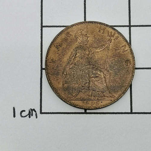 Great Britain 1895 farthing Victoria XF