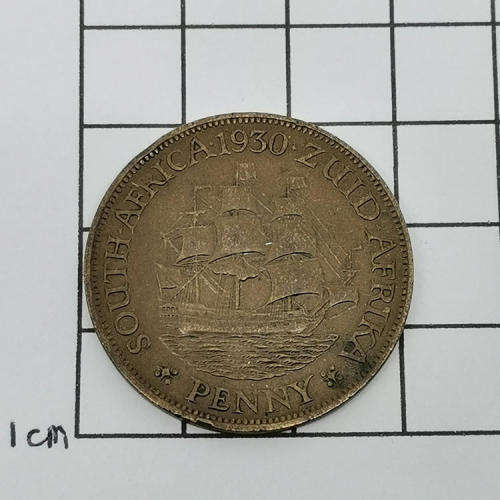 South Africa 1930 penny VF+